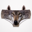 Ear Pantie - Dark Wolf (6-10 UK Size)