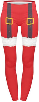Highwaisted Leggings (10-16 UK Size) - Santa Girl