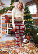 Highwaisted Leggings (10-16 UK Size) - Sweet Candy Cane