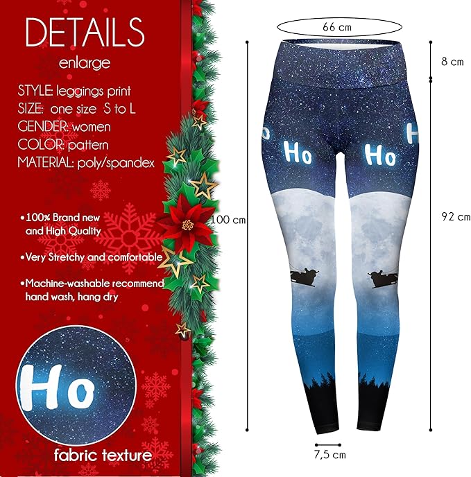 Highwaisted Leggings (10-16 UK Size) - Over The Moon