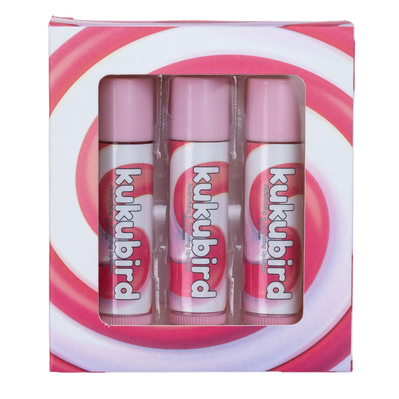 kukubird 3 Colors Set Moisturising & Hydrating Lip Balm Tinted