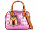 Owl Handbag - Fuchsia - Kukubird-UK