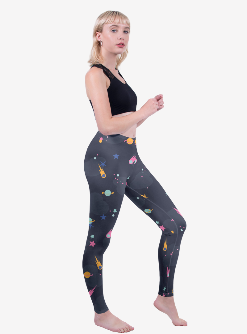 Regular Leggings (8-12 UK Size) - Bright Night