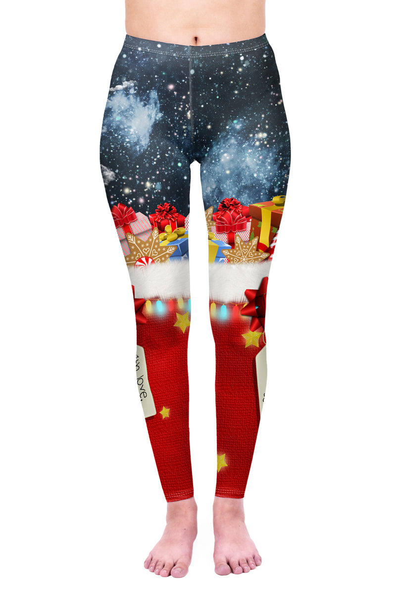 Regular Leggings (8-14 UK Size) - With Love Santa