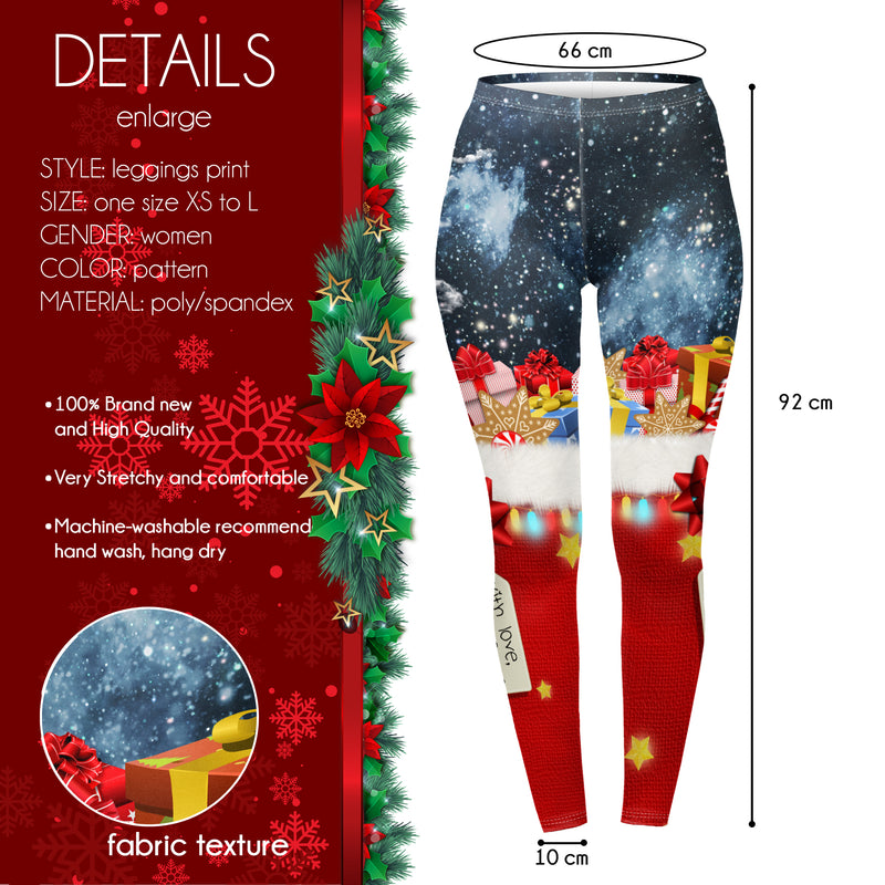 Regular Leggings (8-14 UK Size) - With Love Santa