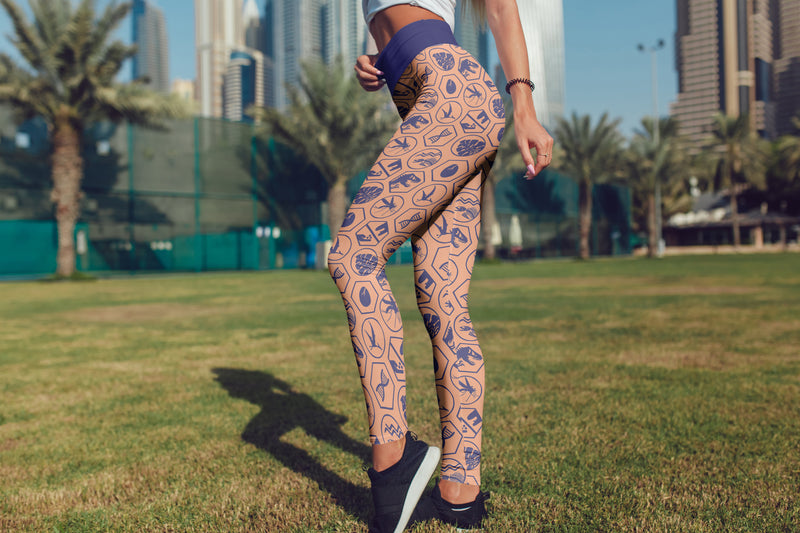 Highwasited Leggings (8-12 UK Size) - Glyphs