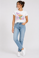 T-shirt - Love Your Body White - Kukubird-UK