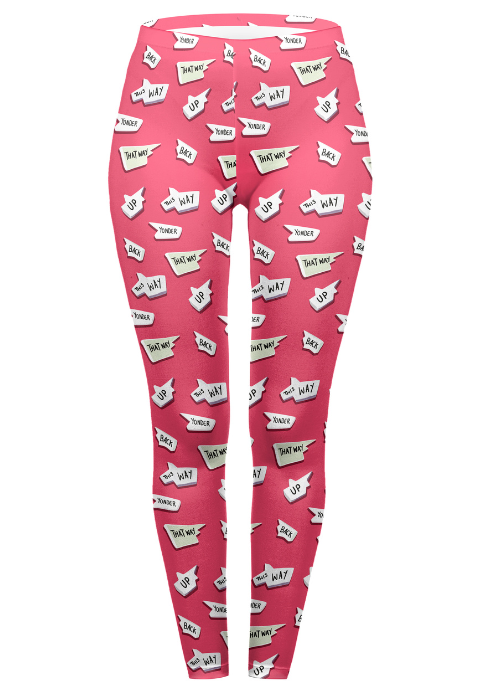 Regular Leggings (8-12 UK Size) - Bad Directions - Kukubird-UK