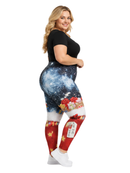 Curve Leggings (14-18 UK Size) - With Love Santa - Kukubird-UK