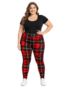 Curve Leggings (14-18 UK Size) - Wrapping Paper - Kukubird-UK