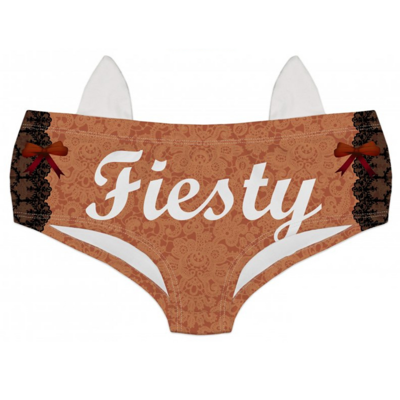 Ear Pantie - Fiesty Red Panda (6-10 UK Size) - Kukubird-UK