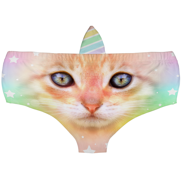 Horn Pantie - Rainbow Sparkle Kitticorn (6-10 UK Size) - Kukubird-UK