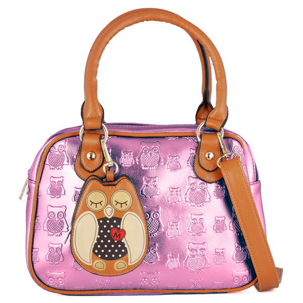 Owl Handbag - Fuchsia