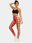 Regular Leggings (8-14 UK Size) - Merry Christmas - Kukubird-UK