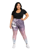 Highwaisted Leggings (10-16 UK Size) - Santas Flight - Kukubird-UK
