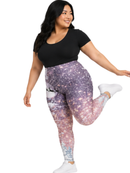 Highwaisted Leggings (10-16 UK Size) - Santas Flight - Kukubird-UK