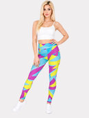 Regular Leggings (8-12 UK Size) - Neon Sport - Kukubird-UK