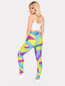 Regular Leggings (8-12 UK Size) - Neon Sport - Kukubird-UK