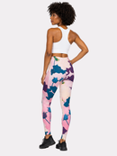 Regular Leggings (8-12 UK Size) - Gothic Hibiscus - Kukubird-UK
