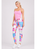 Regular Leggings (8-12 UK Size) - Flirty Messenger - Kukubird-UK