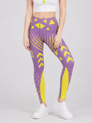 Regular Leggings (8-12 UK Size) - Pink Neon Sport - Kukubird-UK