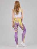 Regular Leggings (8-12 UK Size) - Pink Neon Sport - Kukubird-UK