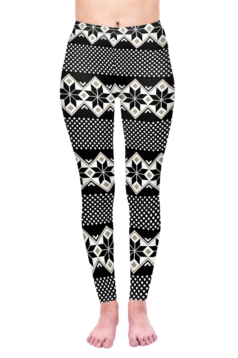 Regular Leggings (8-14 UK Size) - Winter Dot