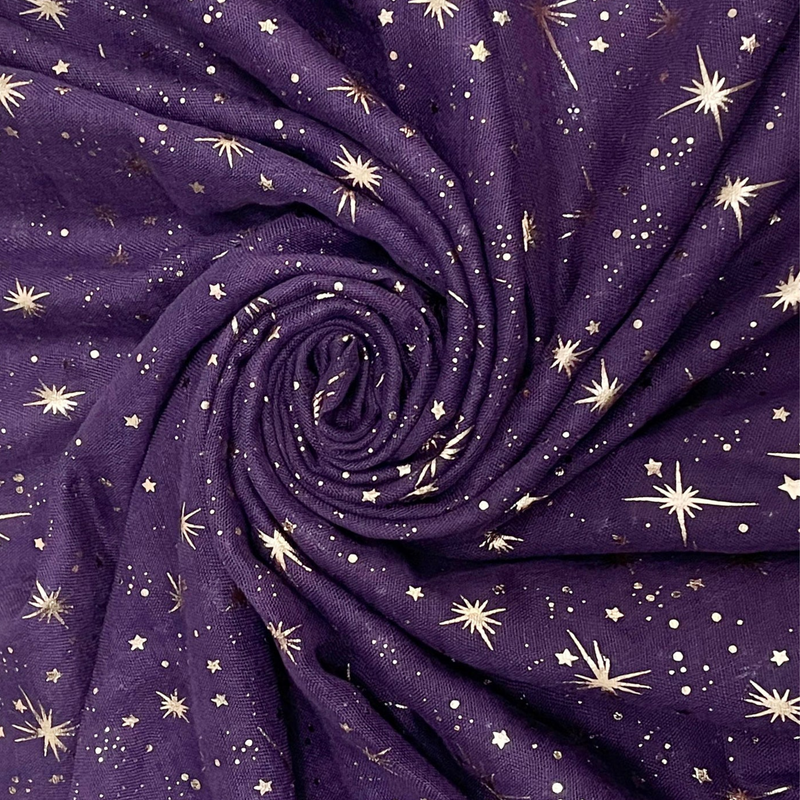 Star Rose Gold Foiled Scarf