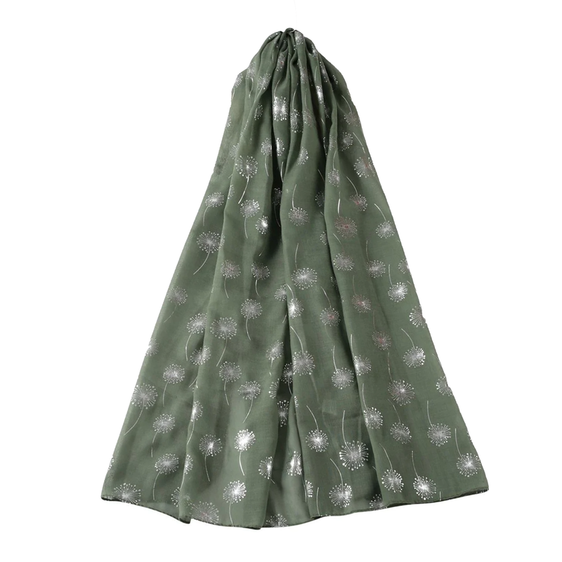 Dandelion Silver Foiled Scarf