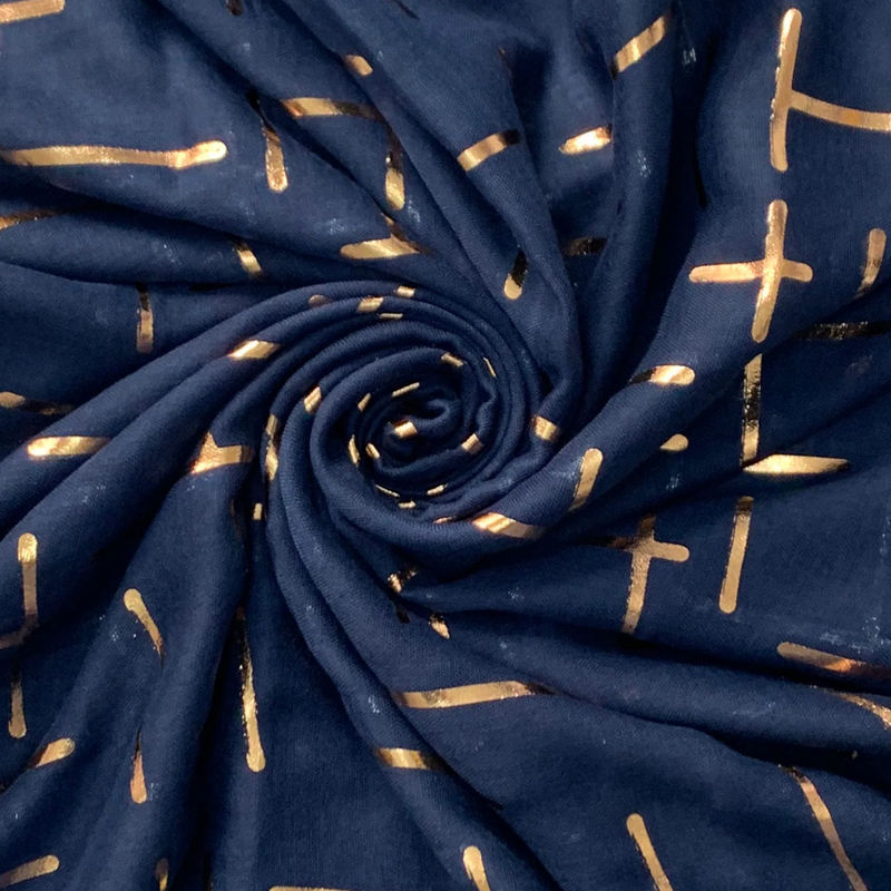 Dash Rose Gold Foiled Scarf