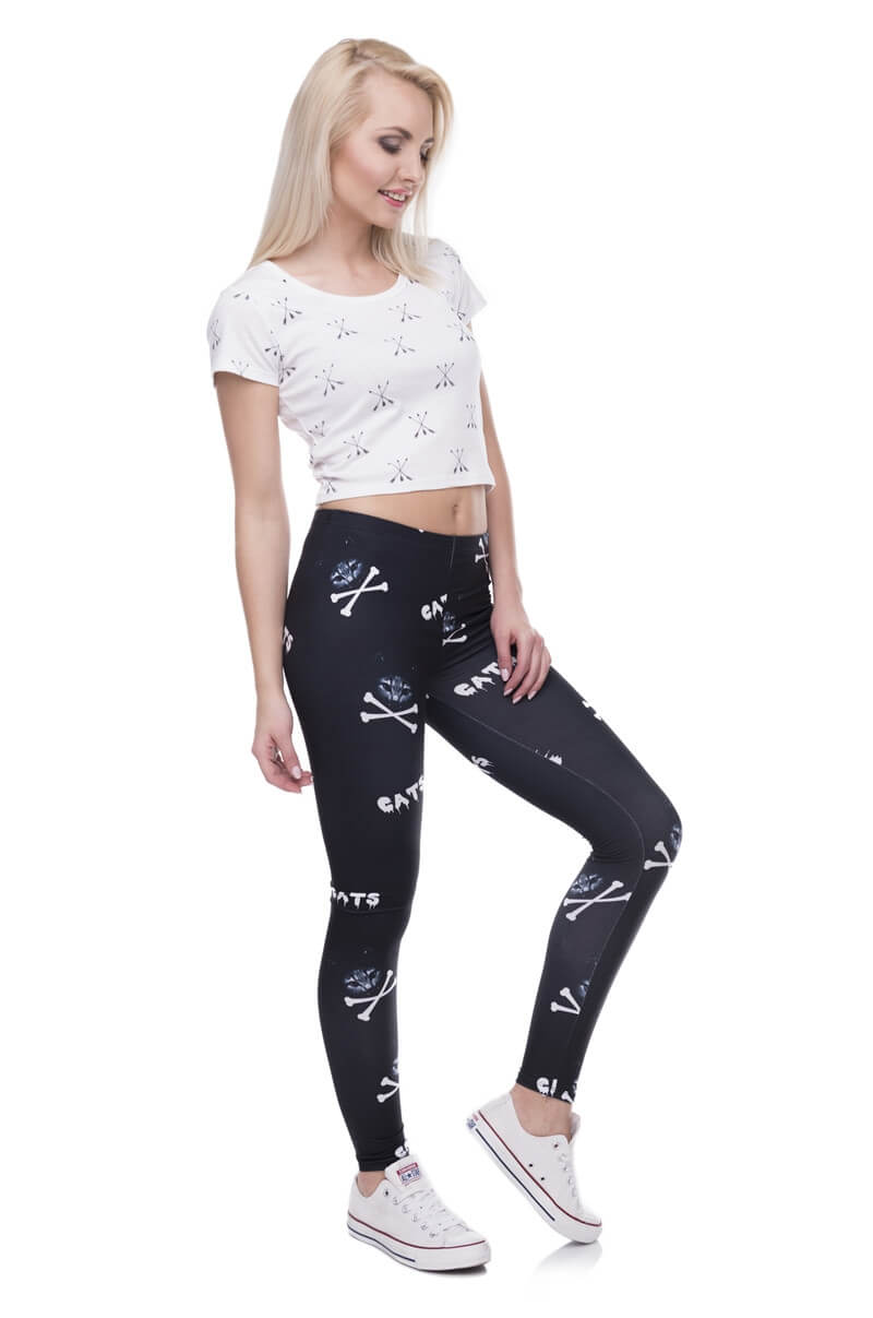 Regular Leggings (8-12 UK Size) - Cat's Poison - Kukubird-UK