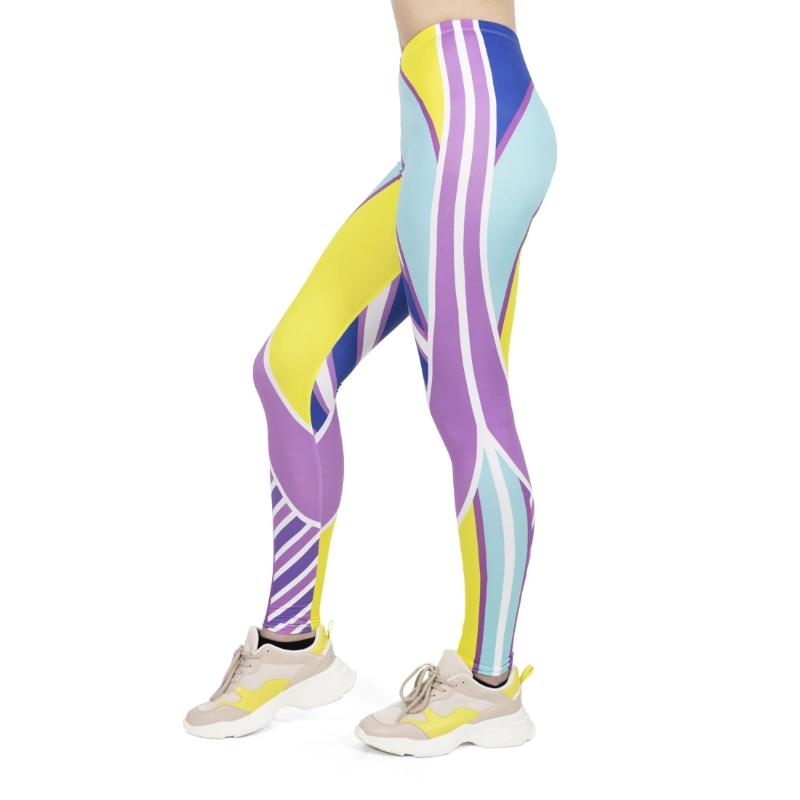 Regular Leggings (8-12 UK Size) - Fluorescent Sport - Kukubird_UK