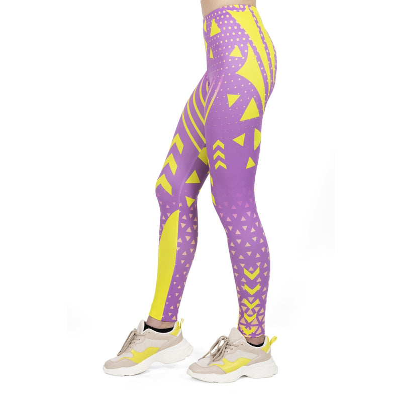 Regular Leggings (8-12 UK Size) - Pink Neon Sport - Kukubird_UK