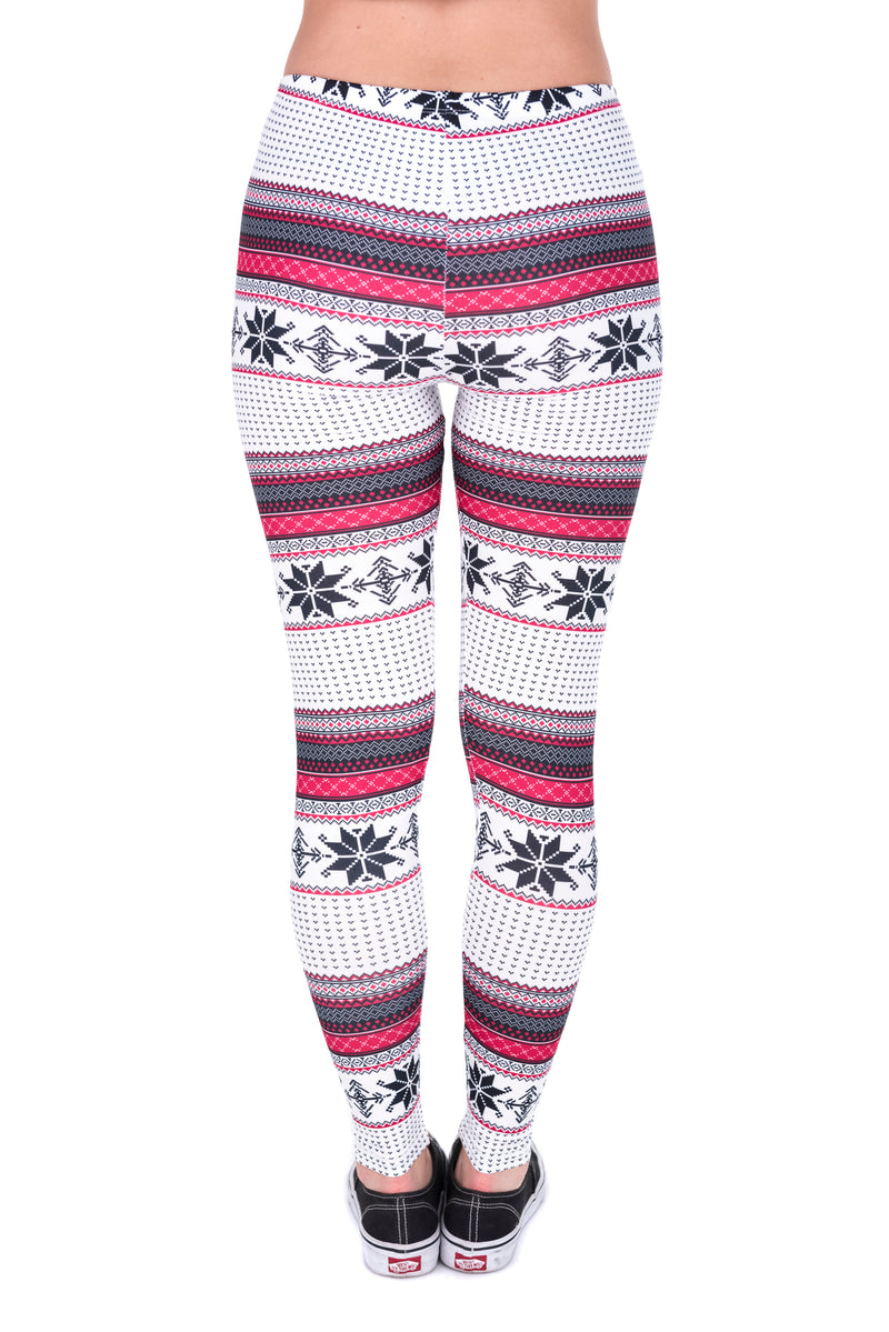 Regular Leggings (8-14 UK Size) - Winter Snow