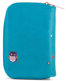 Kukubird Medium Purse 2 owl's love - Blue - Kukubird_UK