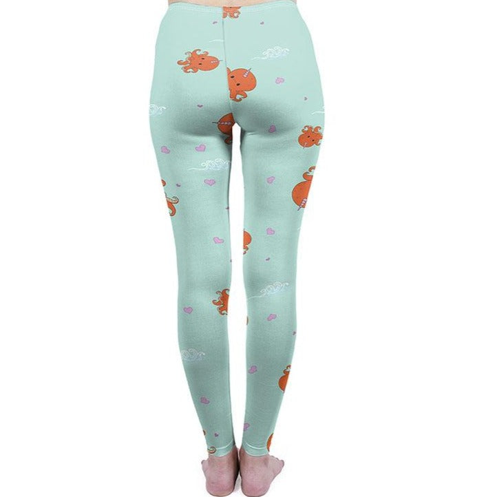 Regular Leggings (8-12 UK Size) - Octocorn - Kukubird_UK