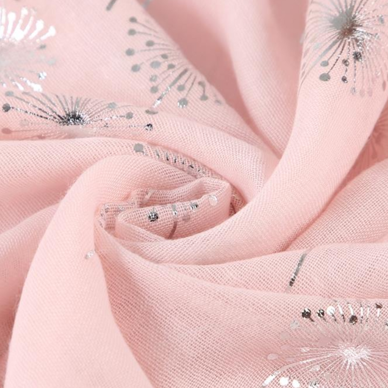 Dandelion Silver Foiled Scarf