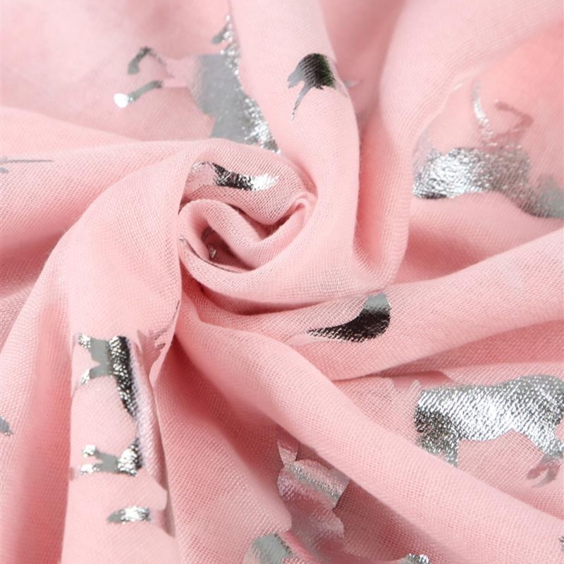 Unicorn Silver Foiled Scarf