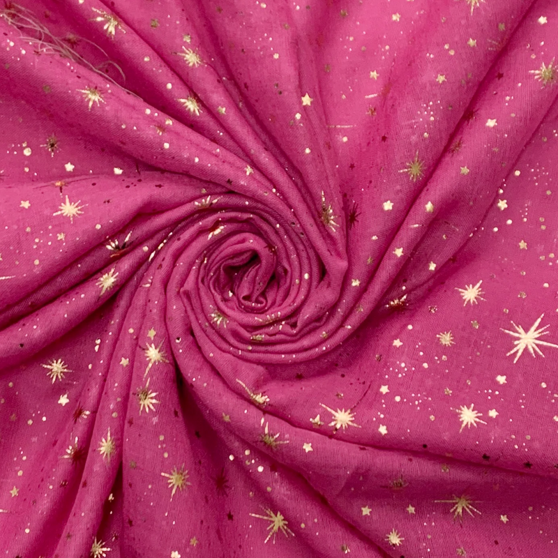 Star Rose Gold Foiled Scarf