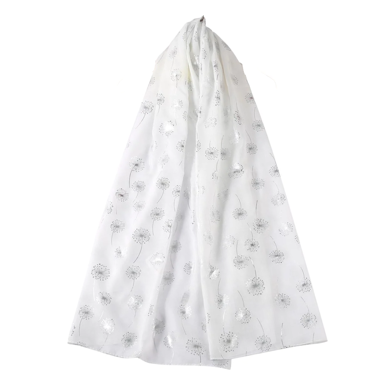 Dandelion Silver Foiled Scarf