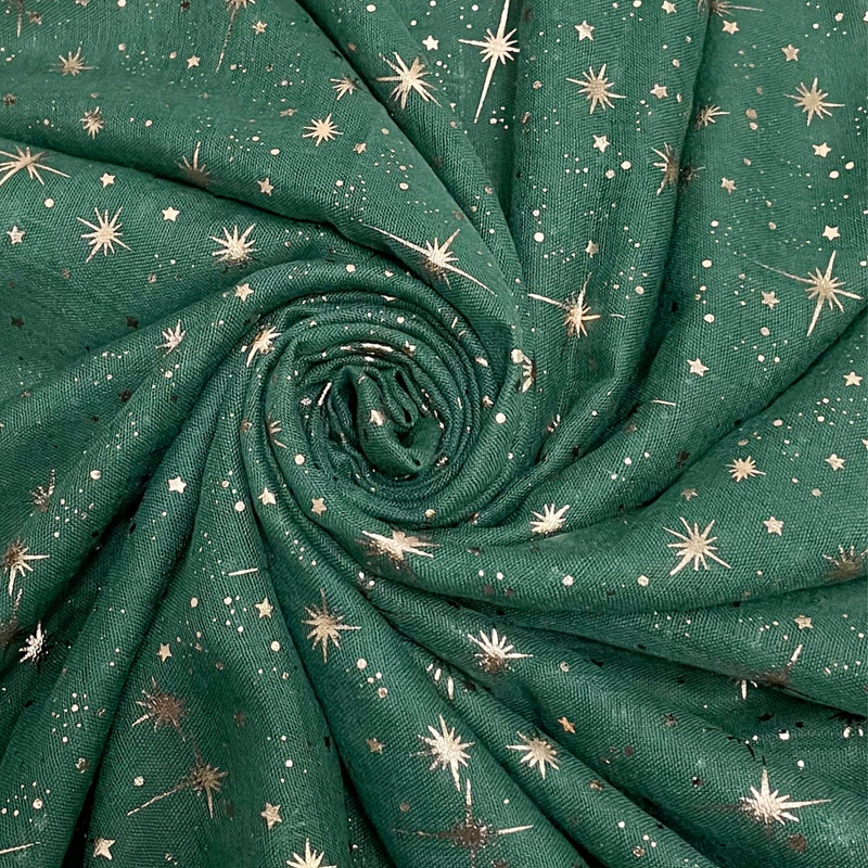 Star Rose Gold Foiled Scarf