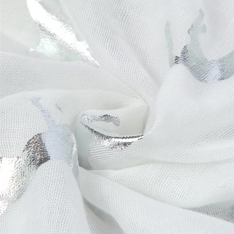 Unicorn Silver Foiled Scarf