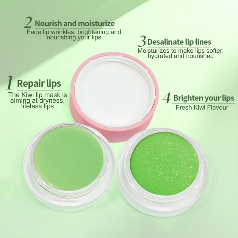 Overnight Lip Mask & Lip Scrub-Kiwi
