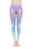 Regular Leggings (8-12 UK Size) - Luminous Leaves Active - Kukubird-UK