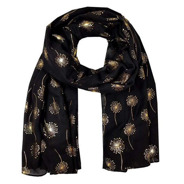 Dandelions Golden Foiled Scarf