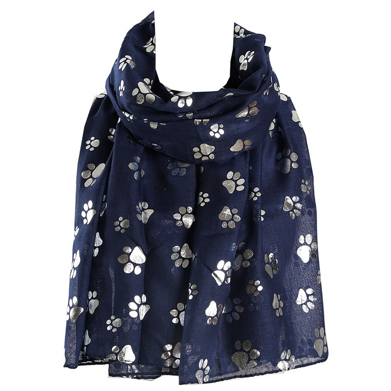 Paw's Silver Foiled Scarf