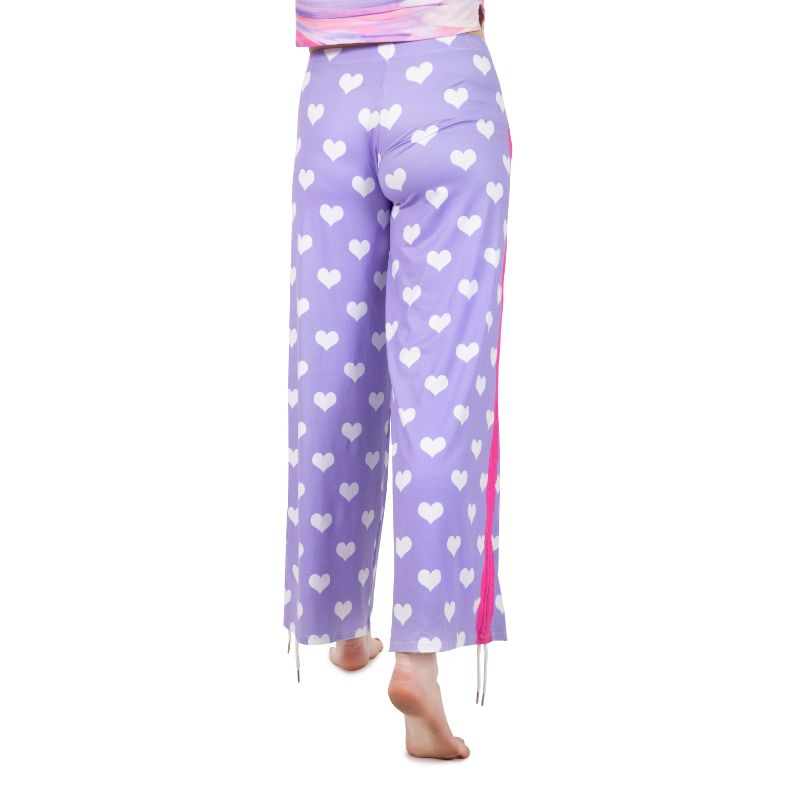 Loungewear Lavender/Fuchsia&White Hearts (UK Size 8-14) - Kukubird-UK