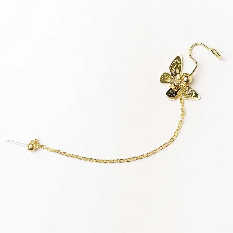 Cuff Earring - Gold Butterfly