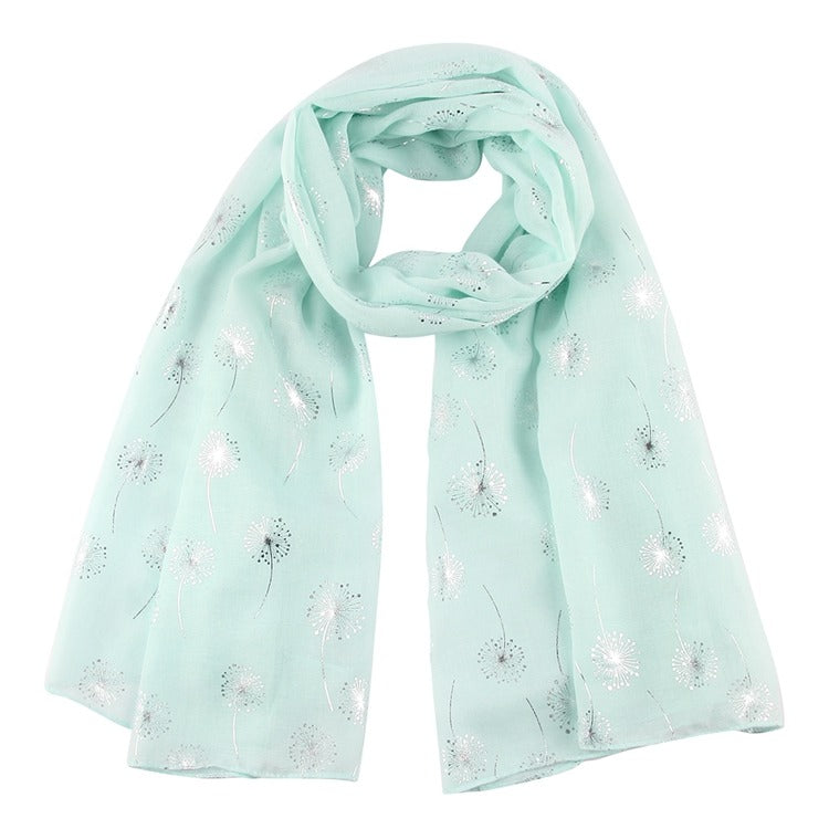 Dandelion Silver Foiled Scarf