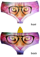 Horn Pantie - Galaxy Nerdy Caticorn (6-10 UK Size) - Kukubird_UK